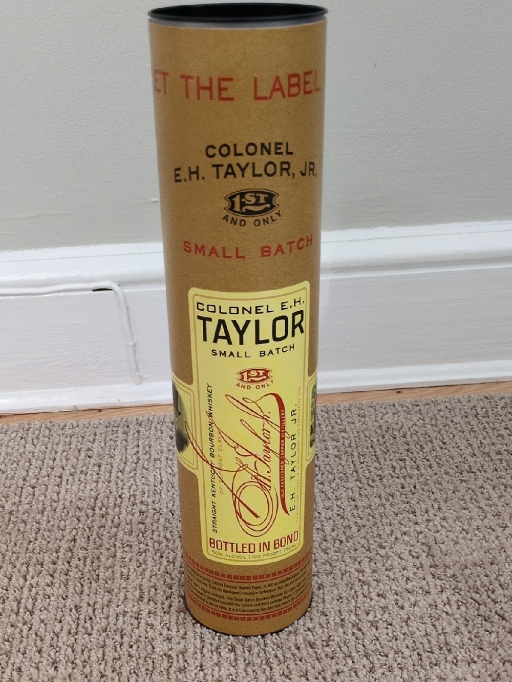Colonel E.H. Taylor Small Batch Bourbon - Yellow & Brown Tube
